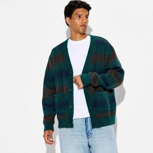 Original Use - Men's Long Sleeve Cardigan Sweater - Original Use  Teal